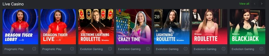 Live Casino BC Games